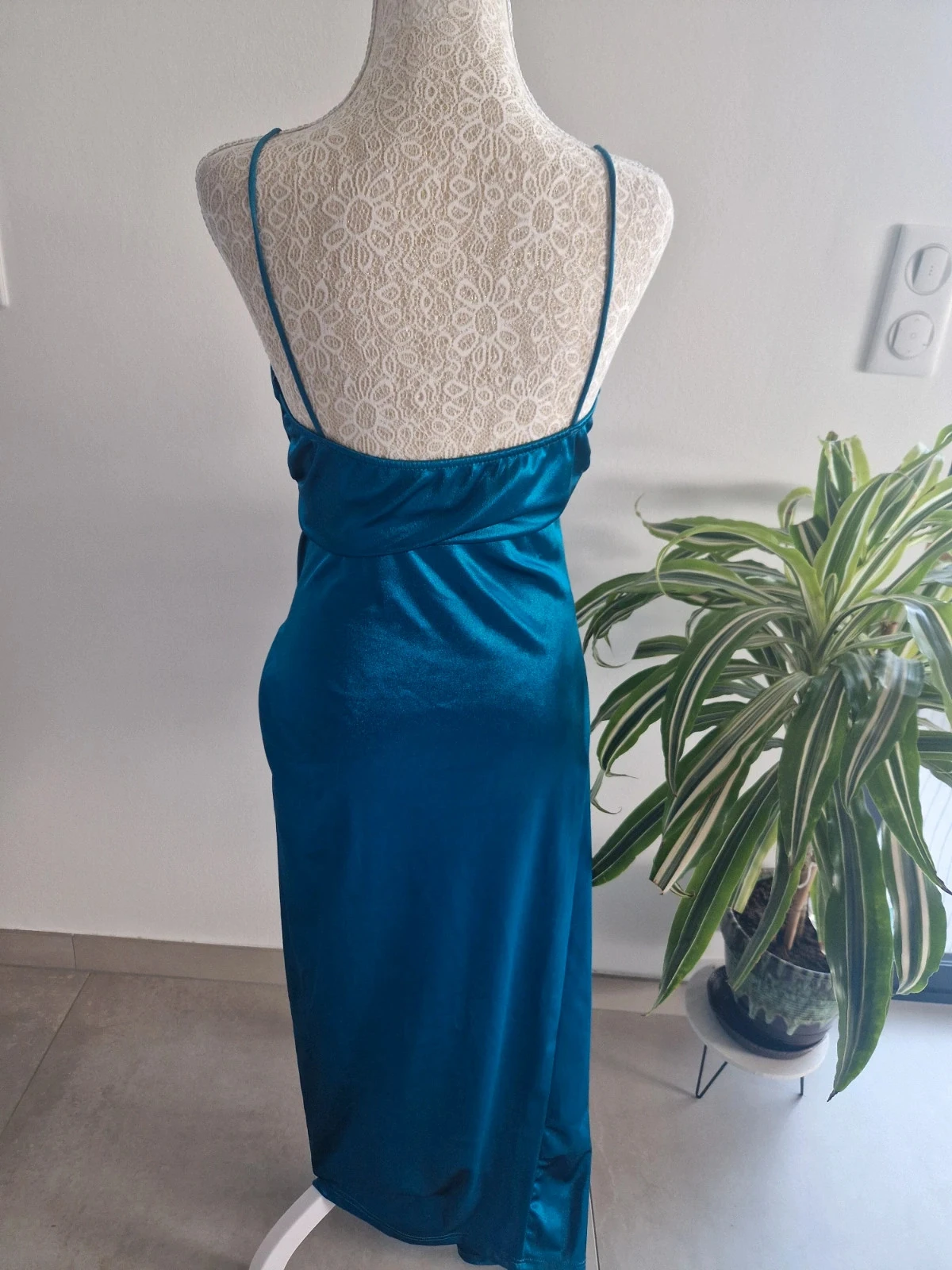 Satin Maxi Dress - S - M Made in Italy – photo 3